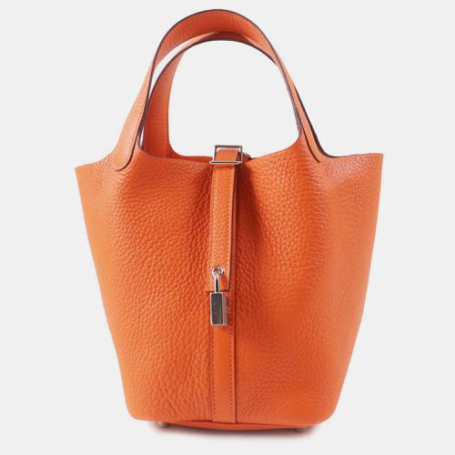 Hermes Orange Picotan Lock Pm Handbag - Hermes - Modalova