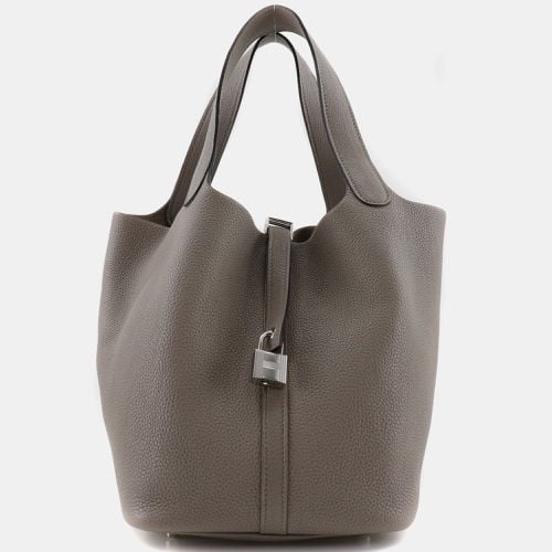 Hermes Grey Leather Picotin Lock Mm Handbag - Hermes - Modalova