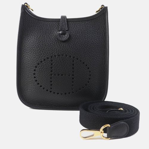 Hermes Black Leather Evelyn Tpm Shoulder Bag - Hermes - Modalova