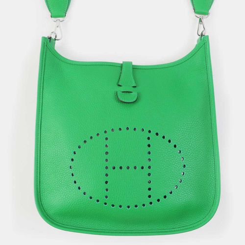 Hermes Green Evelyn 3 Pm Bamboo Shoulder Bag - Hermes - Modalova