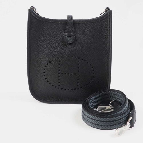 Hermes Black Leather Evelyn Tpm Shoulder Bag - Hermes - Modalova