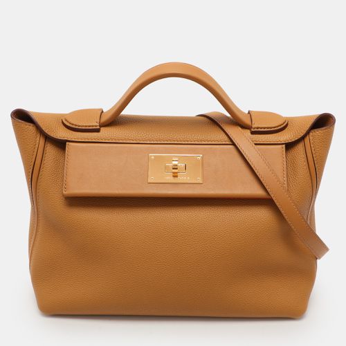 Hermes Jaune Ambre Togo and Swift Leather Gold Tone Finish 24/24 29 Bag - Hermes - Modalova