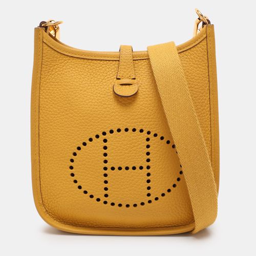 Hermes Jaune Ambre Taurillon Clemence Leather Evelyne 16 TPM Bag - Hermes - Modalova