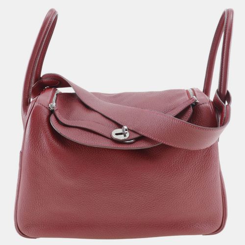 Hermes Clemence Red Leather Lindy 34 Handbag - Hermes - Modalova