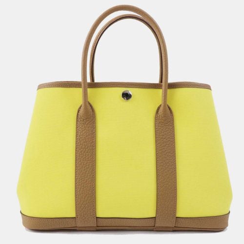 Lime Biscuit Garden Party Tpm 30 Handbag - Hermes - Modalova