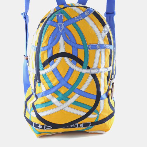 Hermes Yellow Canvas Silk Canvas Backpack - Hermes - Modalova