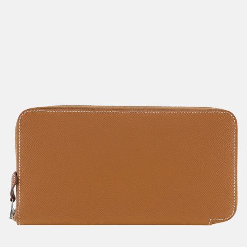 Hermes Gold Leather Azap Long Silk In Wallet - Hermes - Modalova