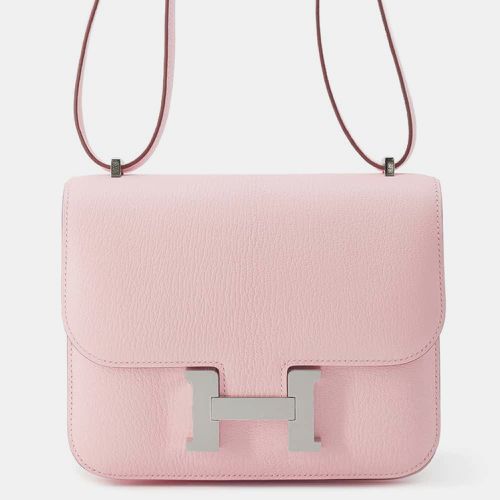 Hermes Rose Sakura Chevre Myzore Goatskin Constance Miroir Bag Size Mini - Hermes - Modalova