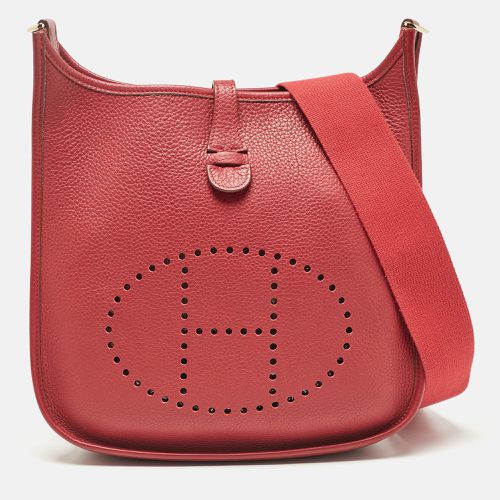 Rouge Casaque Taurillon Clemence Leather Evelyne II PM Bag - Hermes - Modalova