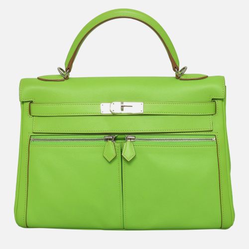Hermes Green Kelly Lakis Leather 32 Bag - Hermes - Modalova