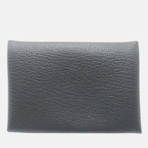 Leather Calvi Duo Leather Card Case - Hermes - Modalova