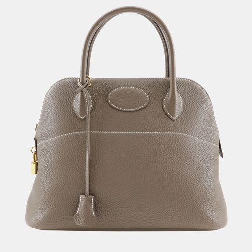 Hermes Grey Leather Bolide 31 Handbag - Hermes - Modalova