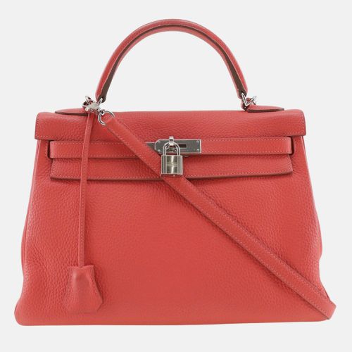 Hermes Coral Pink Leather Kelly 32 Handbag - Hermes - Modalova