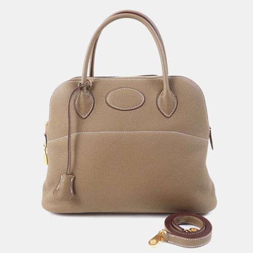 Hermes Brown Leather Bored 31 Clemence Handbag - Hermes - Modalova