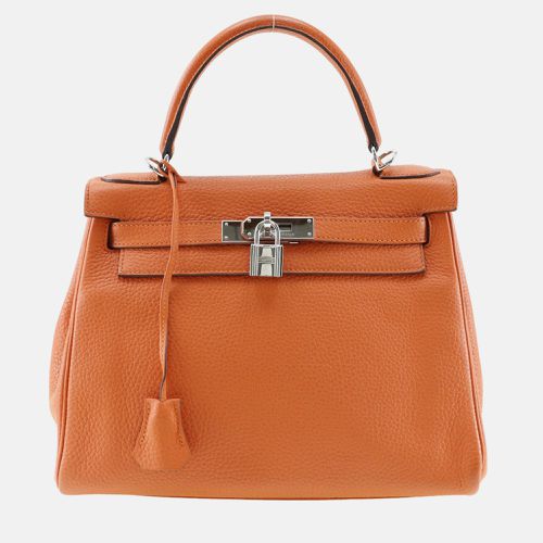 Hermes Orange Leather Kelly 28 Togo Handbag - Hermes - Modalova