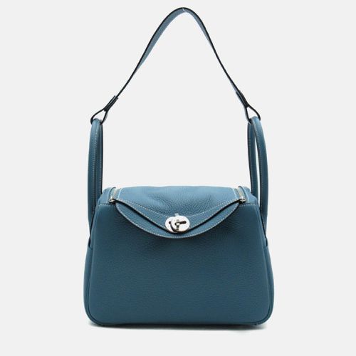 Hermes Blue Leather Lindy 26 Leather Shoulder Bag - Hermes - Modalova