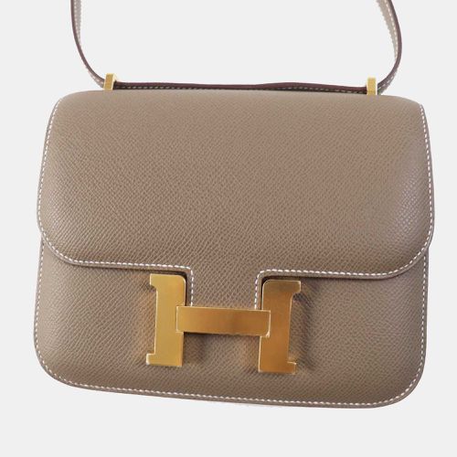 Hermes Brown Leather Constance 3 Mini 18 Shoulder Bag - Hermes - Modalova