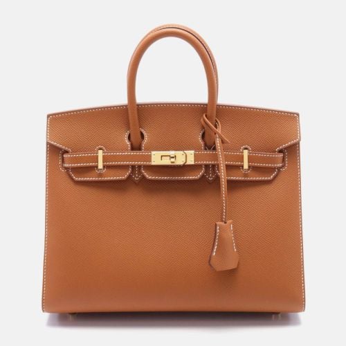 Leather Birkin Sellier 25 Handbag - Hermes - Modalova