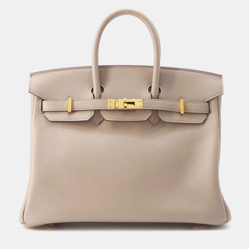 Gris Tourterelle Swift Leather Birkin bag Size 25 - Hermes - Modalova