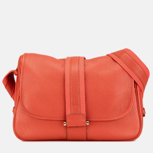 Hermes Pink Leather Taurillon Clemence Shoulder Bag - Hermes - Modalova