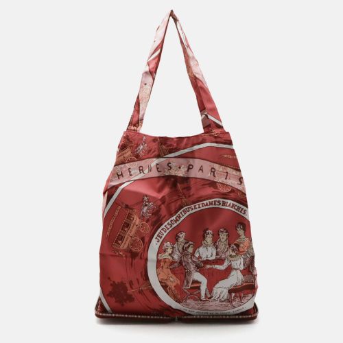 Hermes Red Leather Silky Pop Eco Tote Bag - Hermes - Modalova