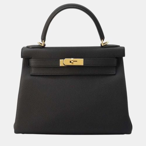 Hermes Black Togo Leather Kelly Retourne 28 Shoulder Bag - Hermes - Modalova