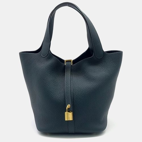 Hermes Black Leather Rock Picotan 22 bag - Hermes - Modalova