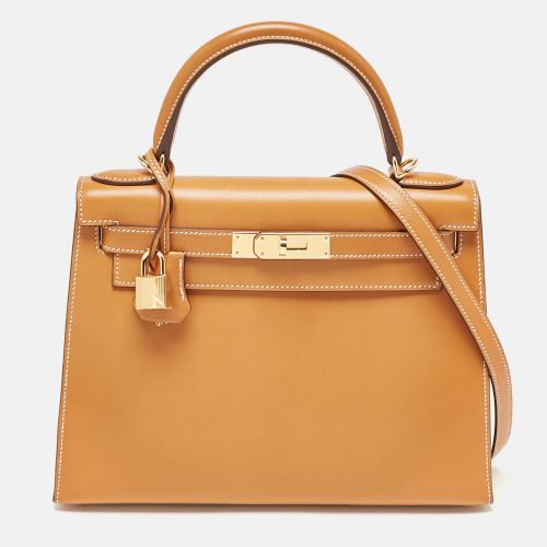 Hermes Natural Sable Butler Leather Gold Finish Kelly Sellier 28 Bag - Hermes - Modalova