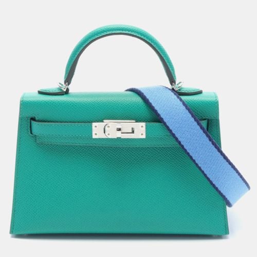 Hermes Green Leather Kelly Mini Tote Bag - Hermes - Modalova