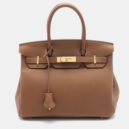 Hermes Brown Arzan Togo Leather Birkin 30 Tote Bag - Hermes - Modalova