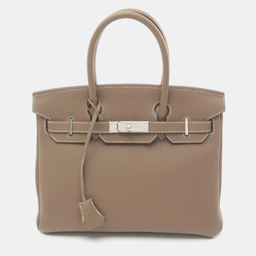 Hermes Brown Togo Leather Birkin 30 Tote Bag - Hermes - Modalova