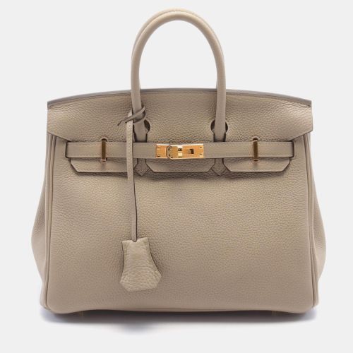 Hermes Beige Togo Leather Birkin 25 Tote Bag - Hermes - Modalova