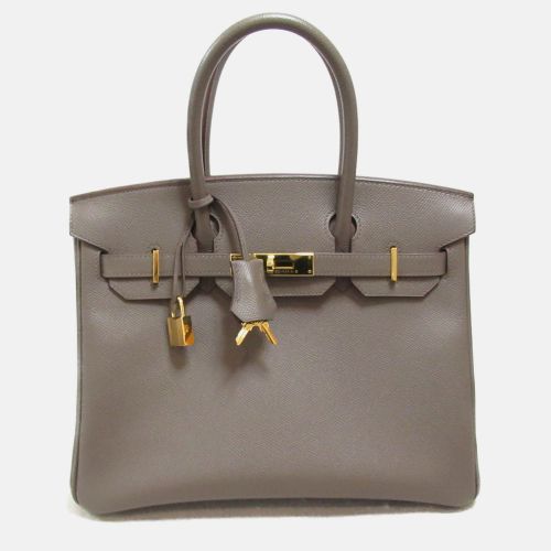 Hermes Beige Leather Birkin 30 Tote Bag - Hermes - Modalova