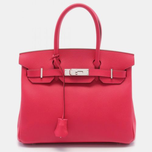 Hermes Pink Leather Birkin 30 Tote Bag - Hermes - Modalova