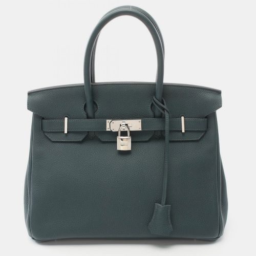 Hermes Green Togo Leather Birkin 30 Tote Bag - Hermes - Modalova