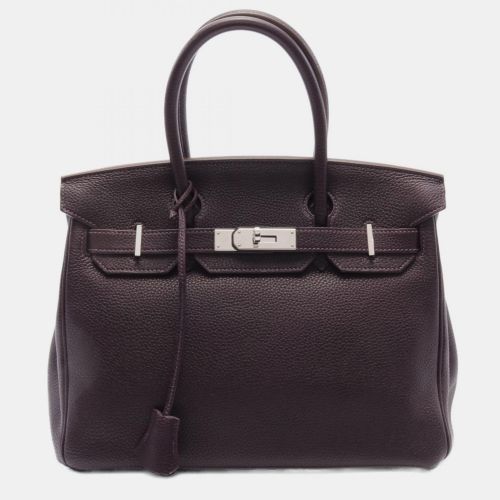 Hermes Purple Togo Leather Birkin 30 Tote Bag - Hermes - Modalova