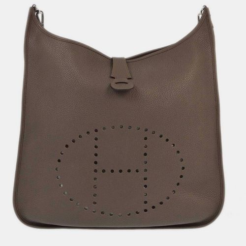 Hermes Etain Taurillon Clemence Evelyne 3 41 Tgm Shoulder Bag - Hermes - Modalova