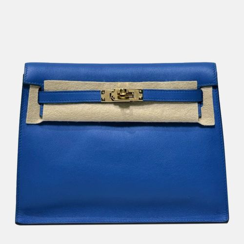 Hermes danse French blue Jonathan leather kelly bag - Hermes - Modalova