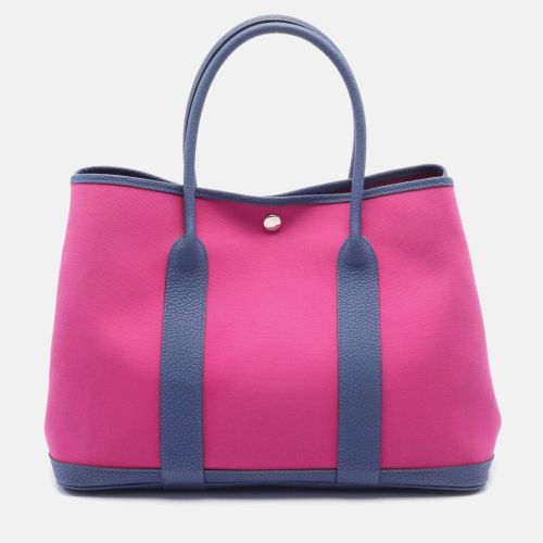 Hermes Pink Canvas & Leather Garden Party PM Tote Bag - Hermes - Modalova