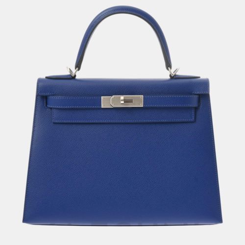 Hermes Blue Electric Togo Leather Kelly 28 Bag - Hermes - Modalova