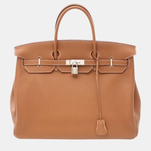 Hermes Brown Togo Leather Birkin 40 Handbag - Hermes - Modalova