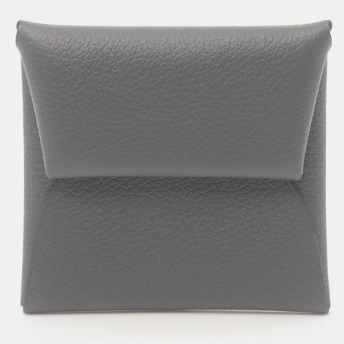 Hermes Grey Chevre Leather Bastia Wallet - Hermes - Modalova