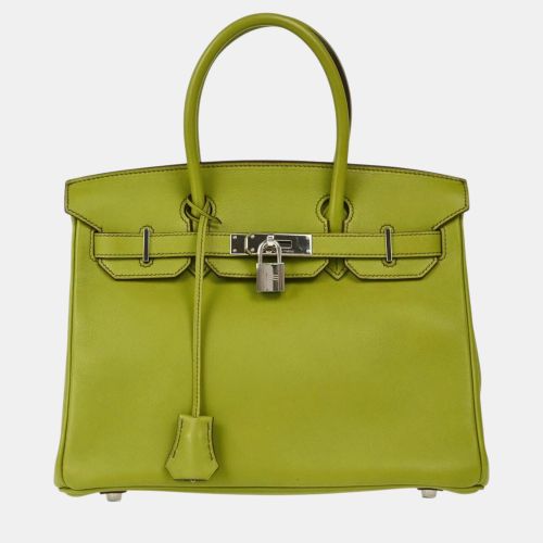 Hermes Green Swift Birkin 30 Handbag - Hermes - Modalova
