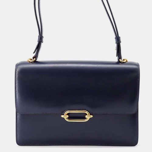 Navy Box Calf Leather Fonsbelle Shoulder Bag - Hermes - Modalova