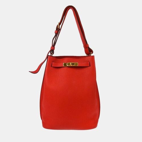 Rouge Garance Togo So Kelly 22 Shoulder Bag - Hermes - Modalova