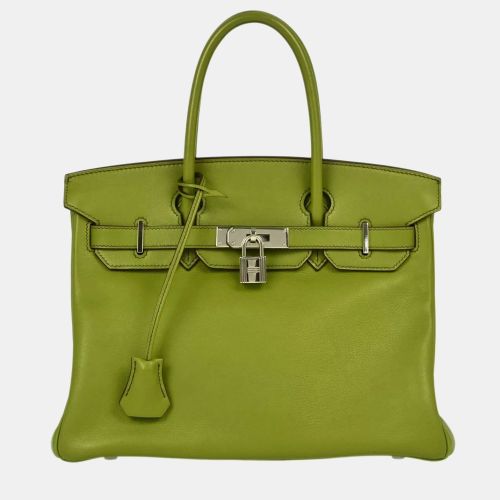 Hermes Green Swift Birkin 30 Handbag - Hermes - Modalova