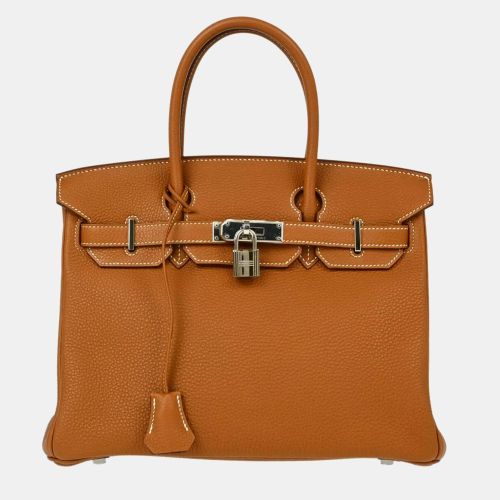 Hermes Gold Togo Birkin 30 Handbag - Hermes - Modalova