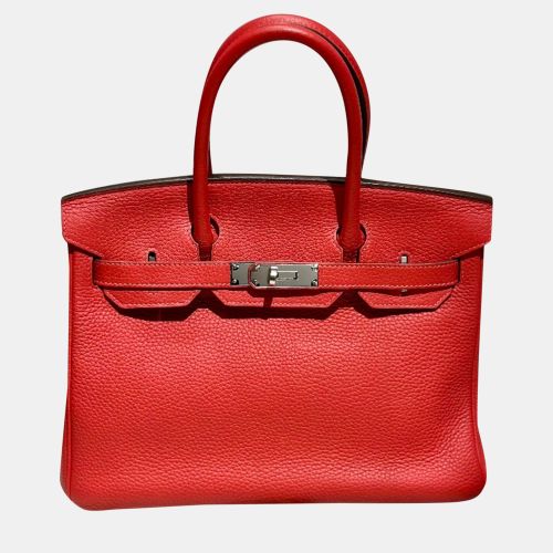 Azalea Togo Leather Burkin 30 Tote Bag - Hermes - Modalova