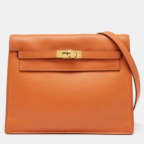 Hermes Orange Swift Leather Kelly Danse Gold Hardware Finish Bag - Hermes - Modalova