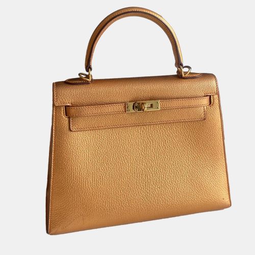 Hermes Kelly 25 Olympic Bronze Togo Leather - Hermes - Modalova